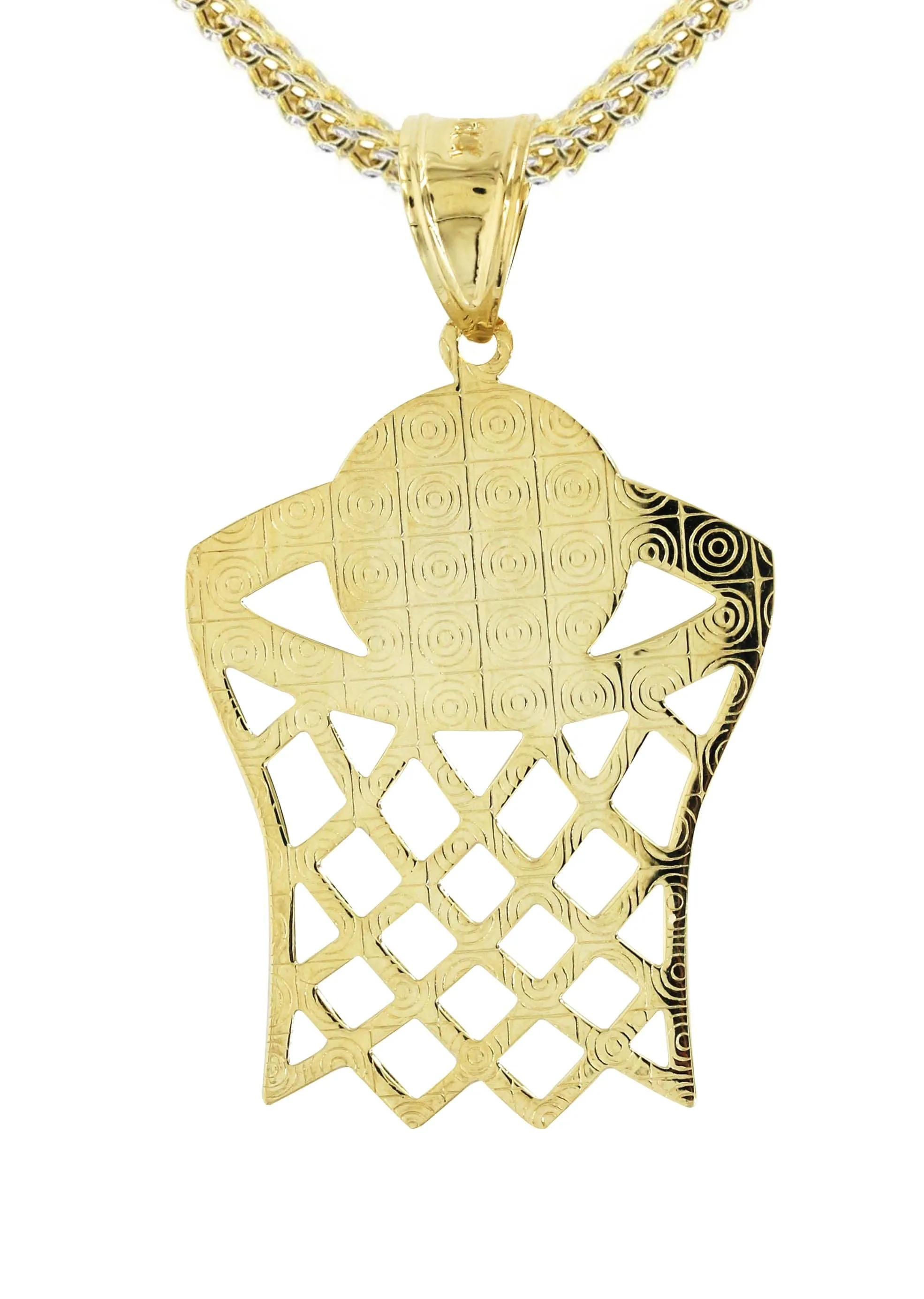10K Yellow Gold Basketball Necklace | Appx. 14.7 Grams