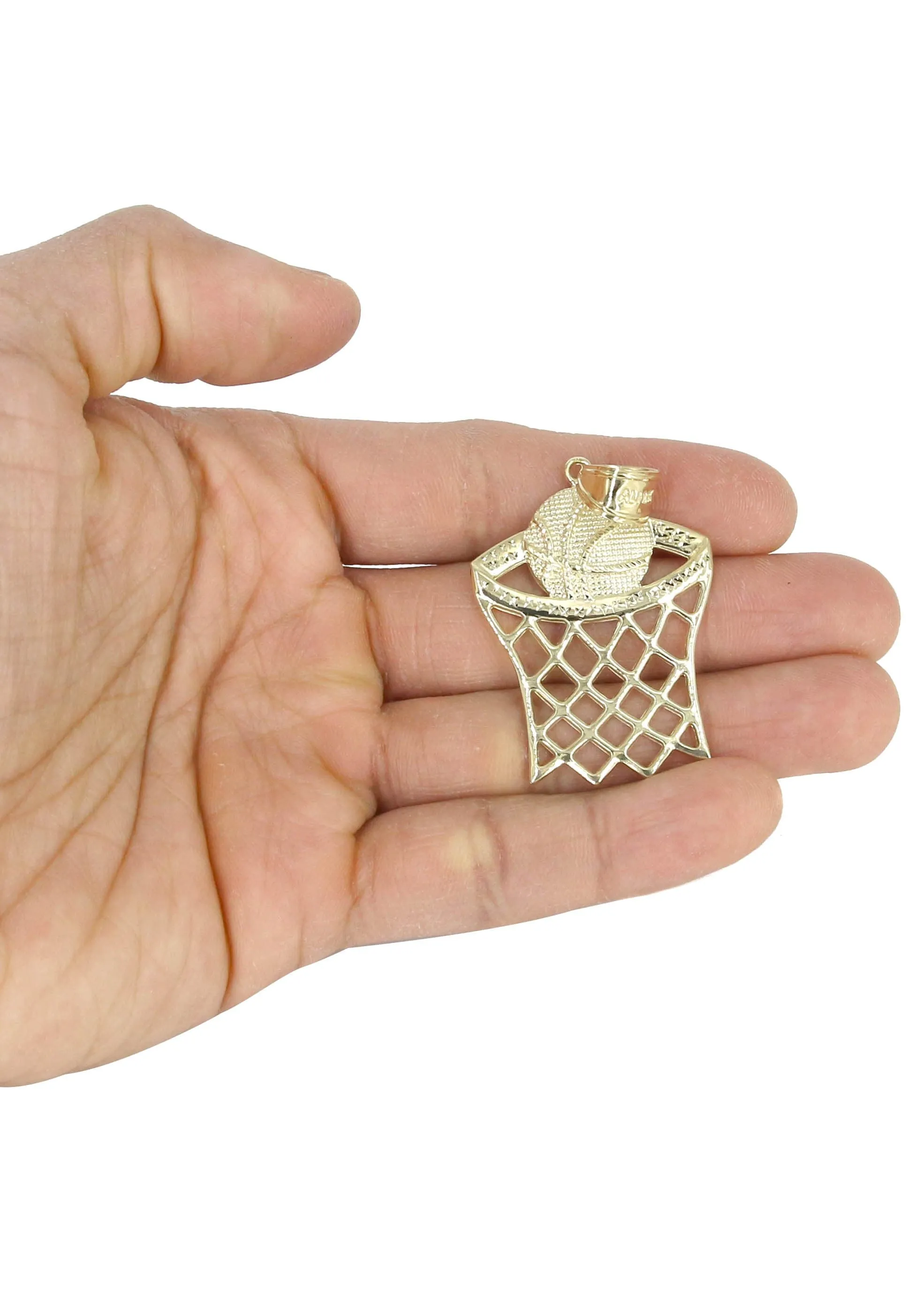 10K Yellow Gold Basketball Necklace | Appx. 14.7 Grams