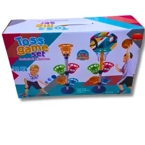 2-in-1 Basketball & Ball Toss Game Set for Kids | Indoor & Outdoor Fun | 31-Piece Sports Activity Set | Ages 3 
