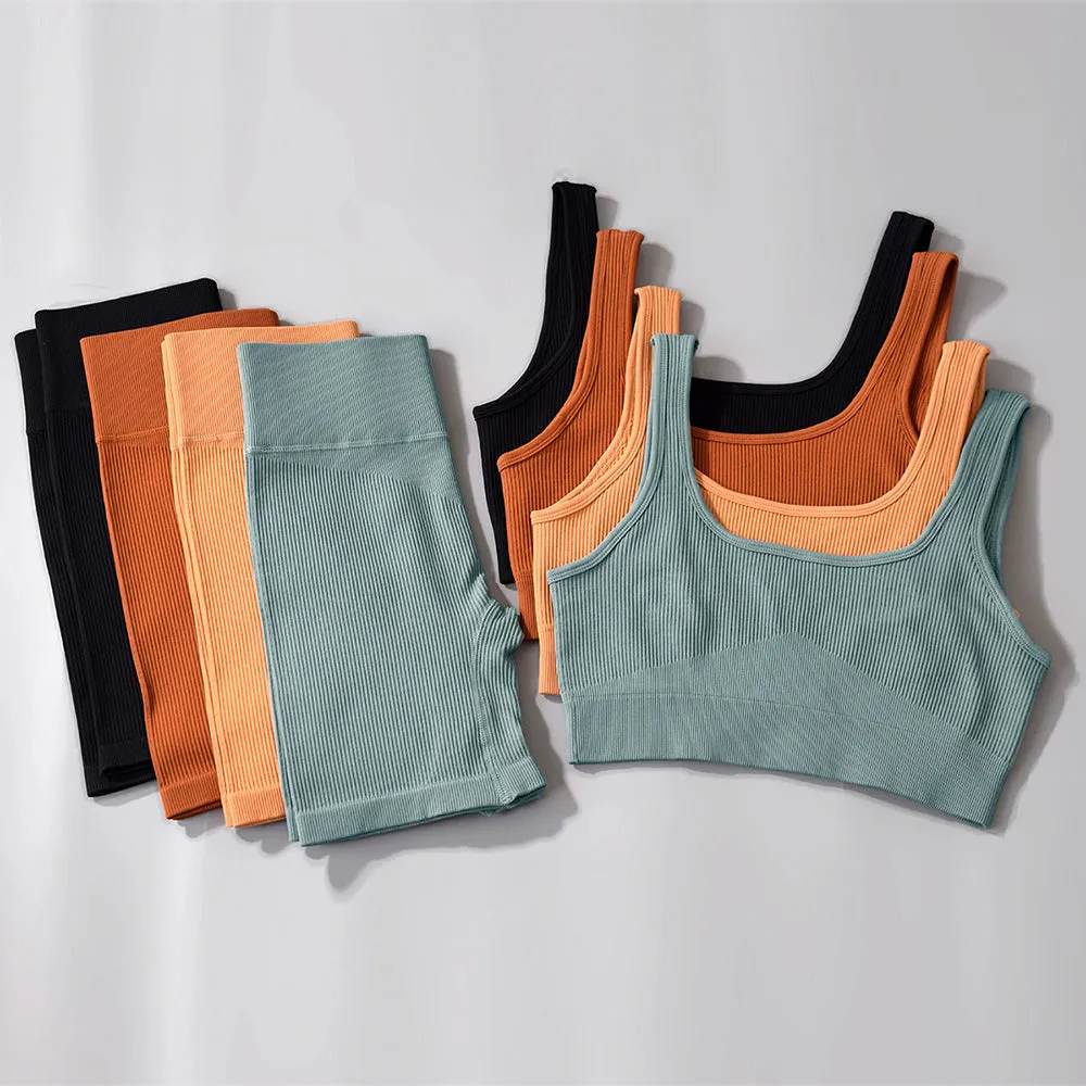 2023 Sport Squat Exercise Workout Gear Women Anti Cellulite Leggings Gym Fitness Yoga Sets