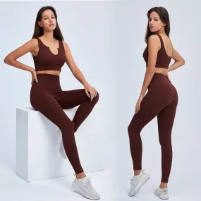 2023 Sport Squat Exercise Workout Gear Women Anti Cellulite Leggings Gym Fitness Yoga Sets