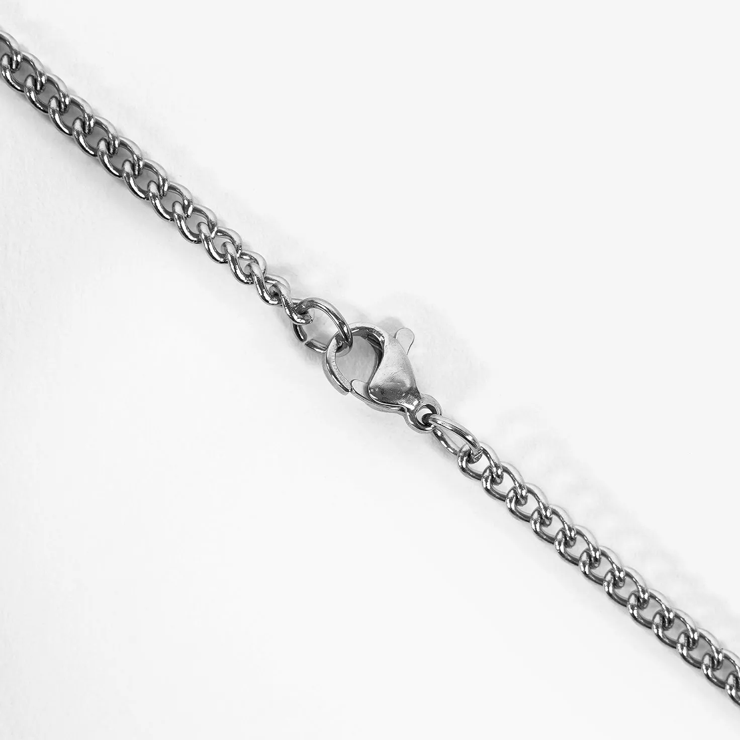 67 Number Pendant with Chain Kids Necklace - Stainless Steel
