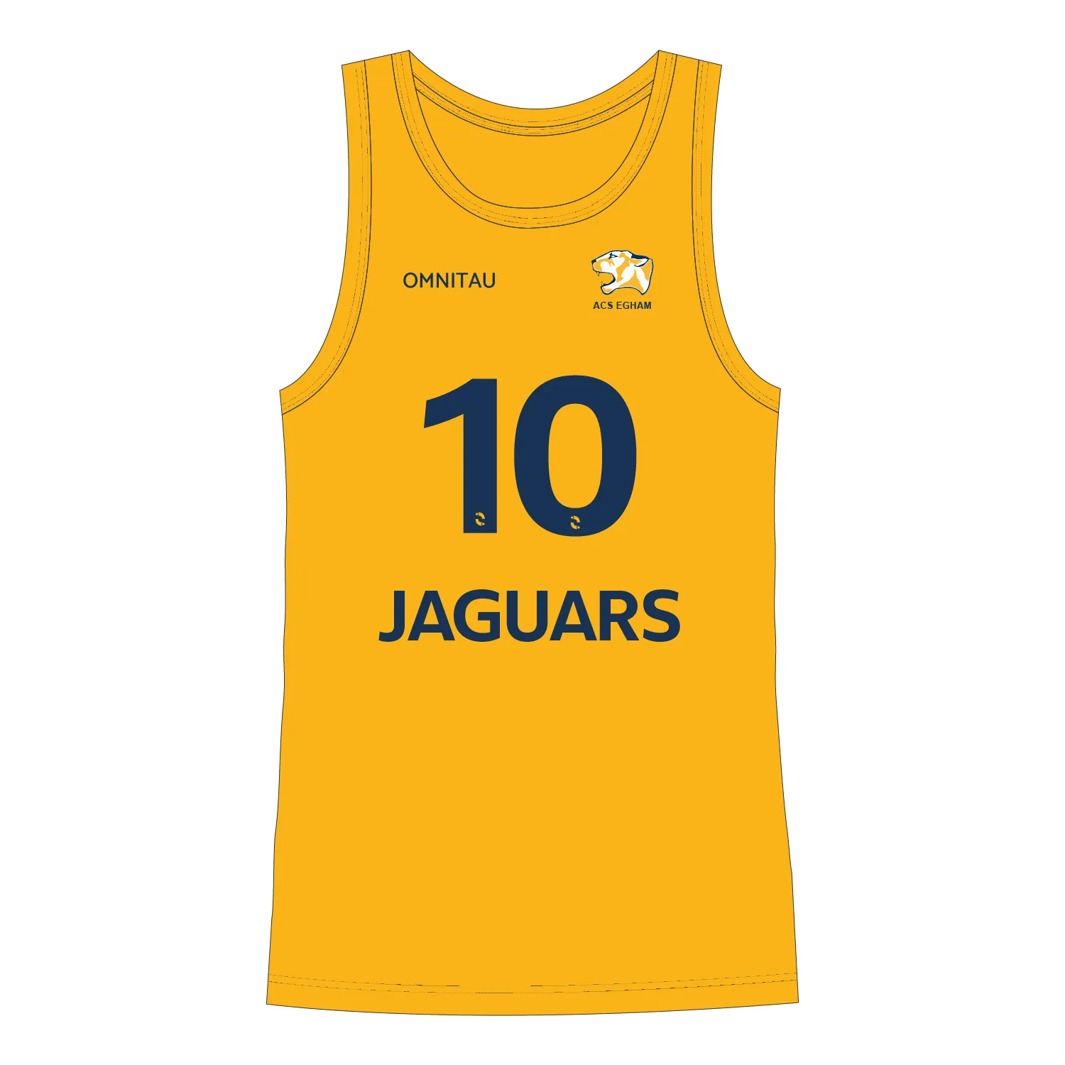 ACS Egham Men's Basketball Vest - Gold