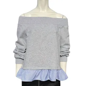 After Market - Off the Shoulder Sweatshirt
