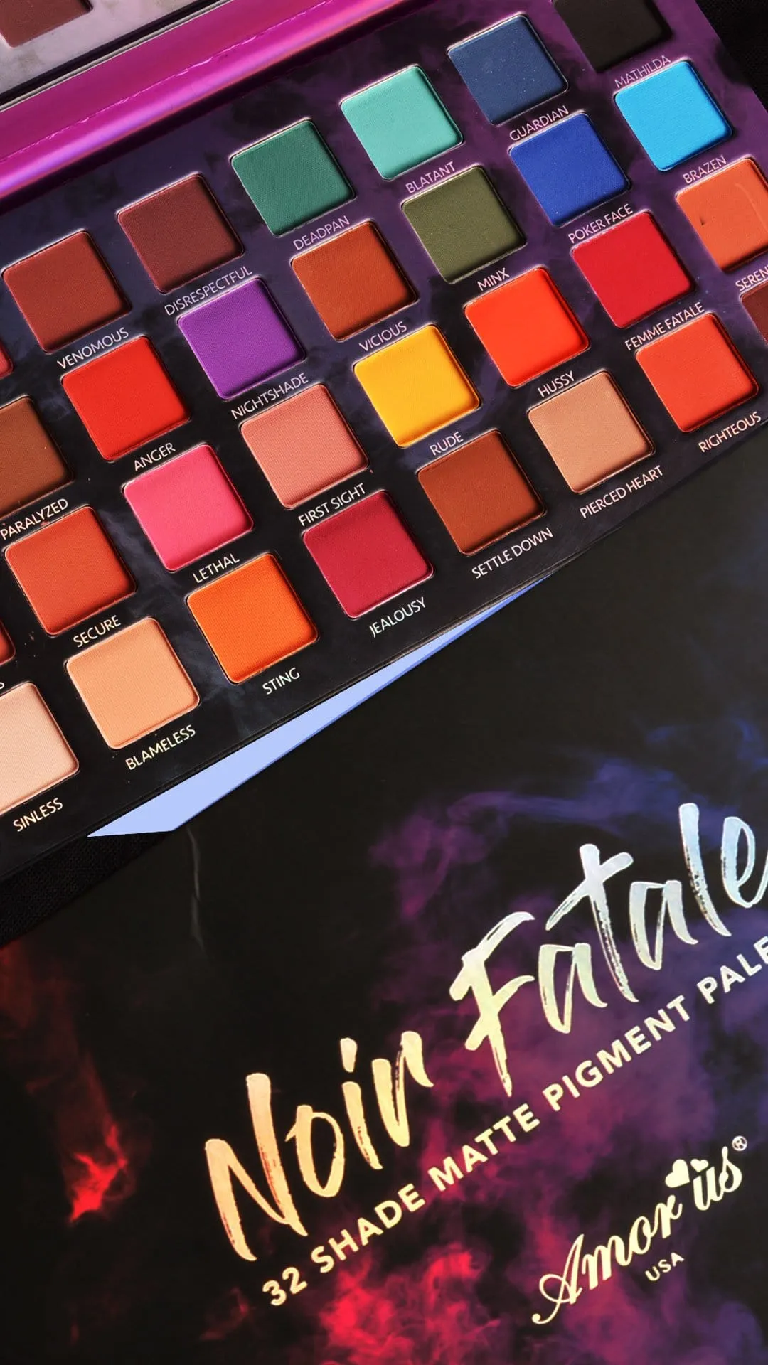 Amor Us Noir Fatale Pressed Pigment Eyeshadow Palette