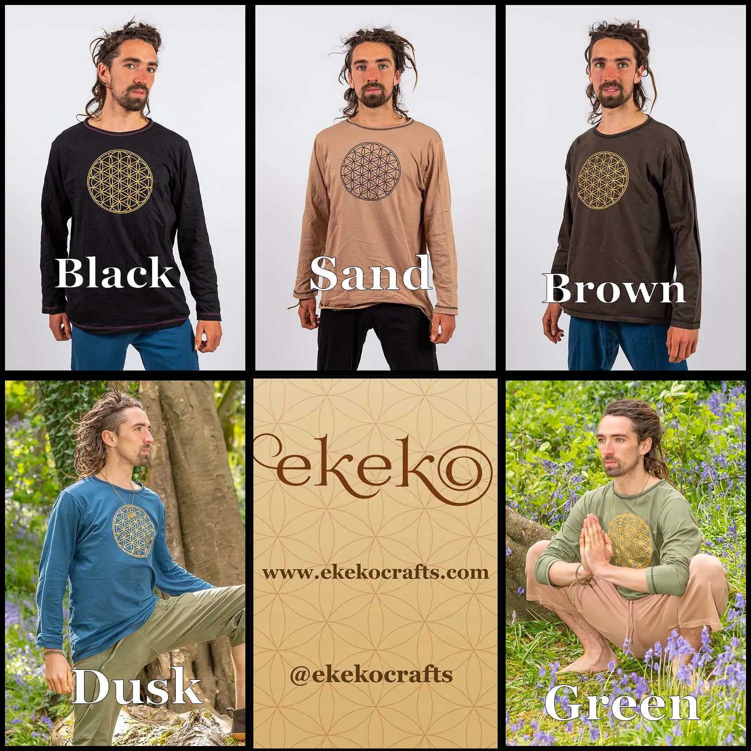 Arjuna Top - Flower of Life Print