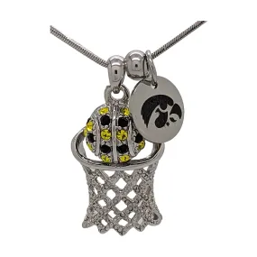 Basketball Necklace Large - Iowa