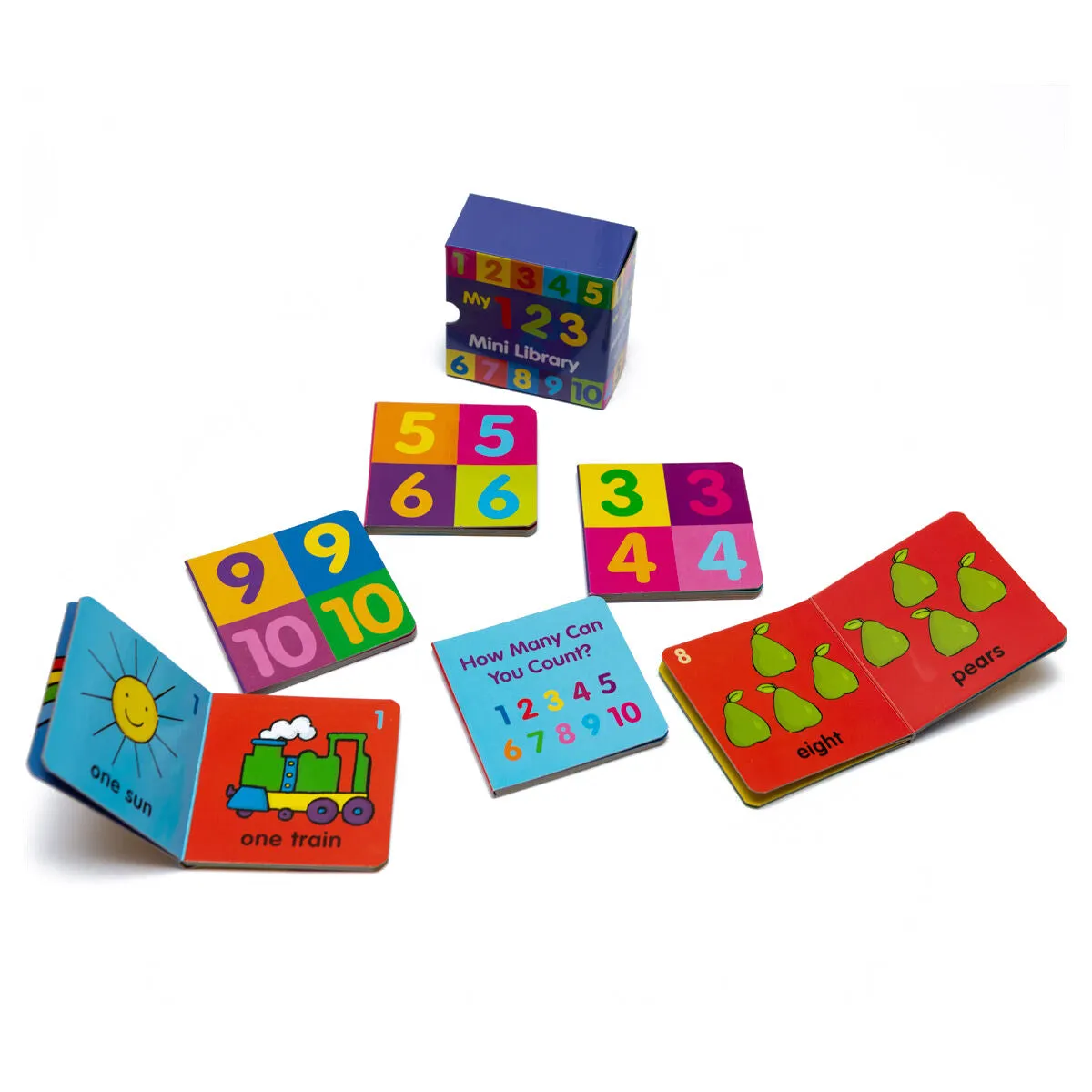 Bedtime Stories - My 123 - My ABC - Mini Library Board Books 3 Sets of 6