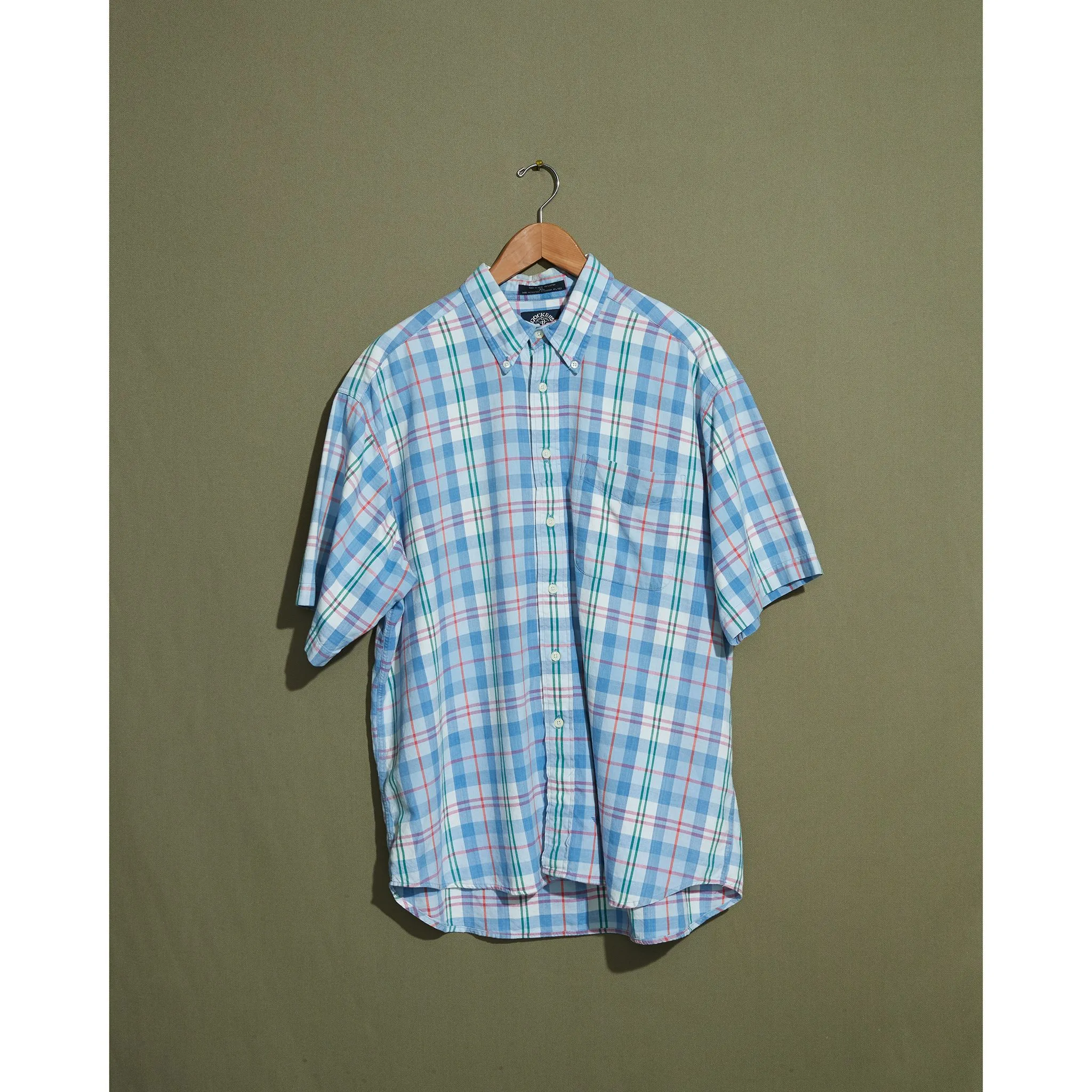 Blue & Pink Madras Shirt - XL