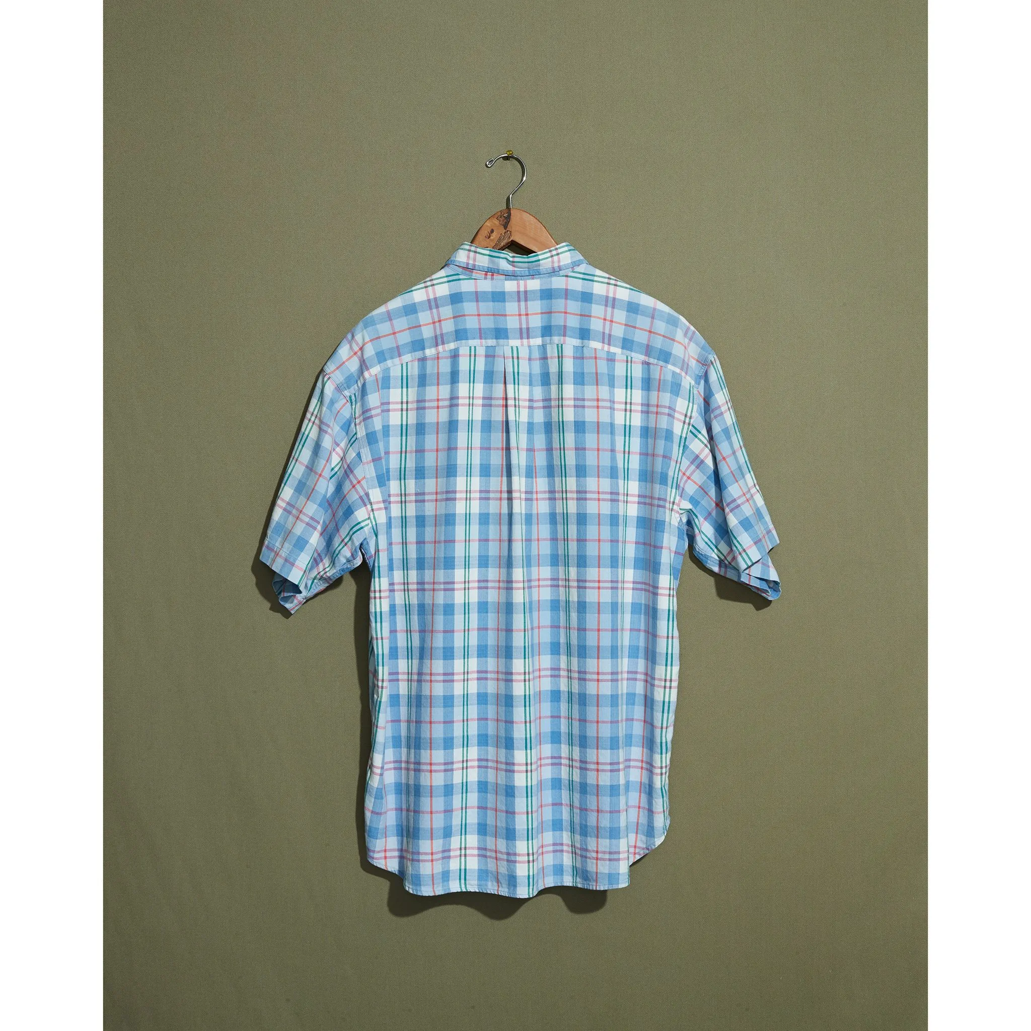 Blue & Pink Madras Shirt - XL