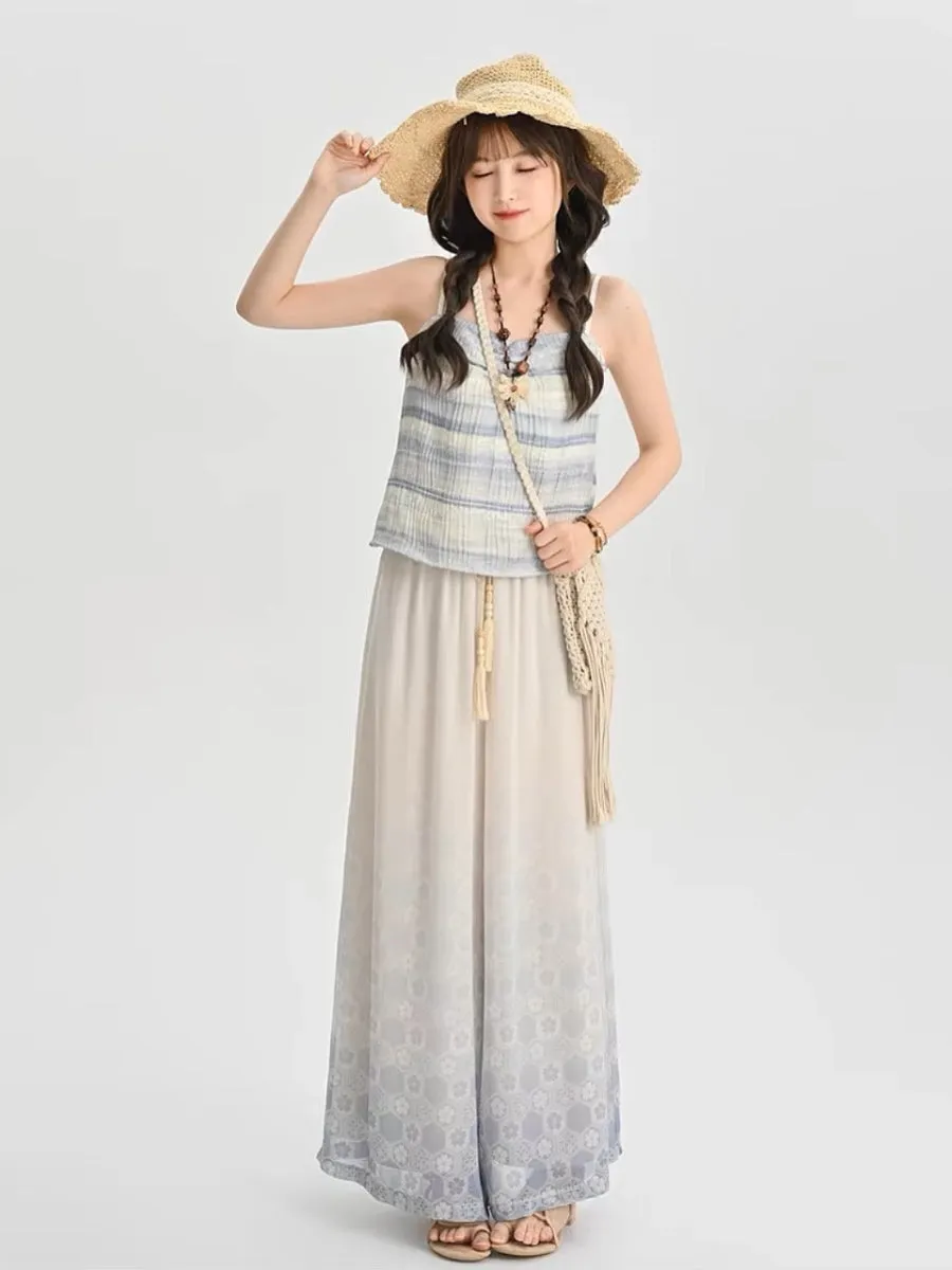 Boho Breeze Chiffon Drape Pants