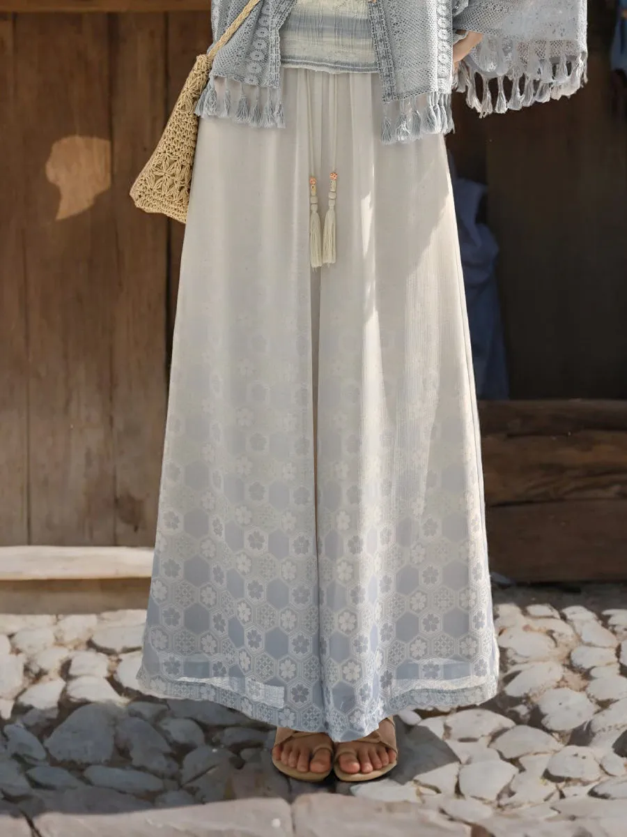 Boho Breeze Chiffon Drape Pants