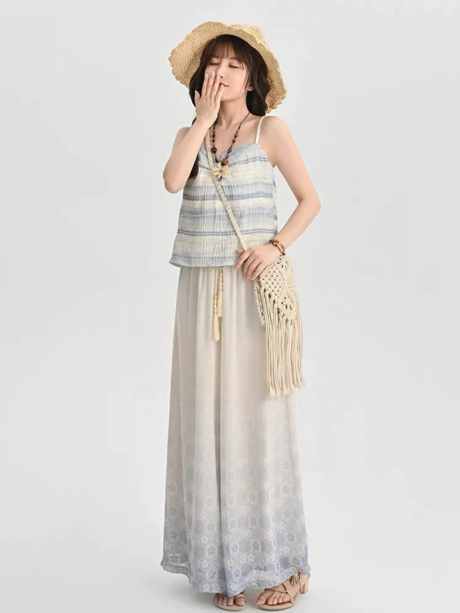 Boho Breeze Chiffon Drape Pants