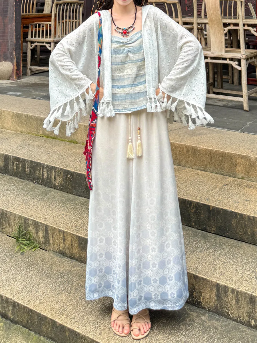 Boho Breeze Chiffon Drape Pants