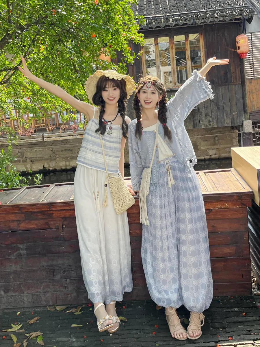 Boho Breeze Chiffon Drape Pants