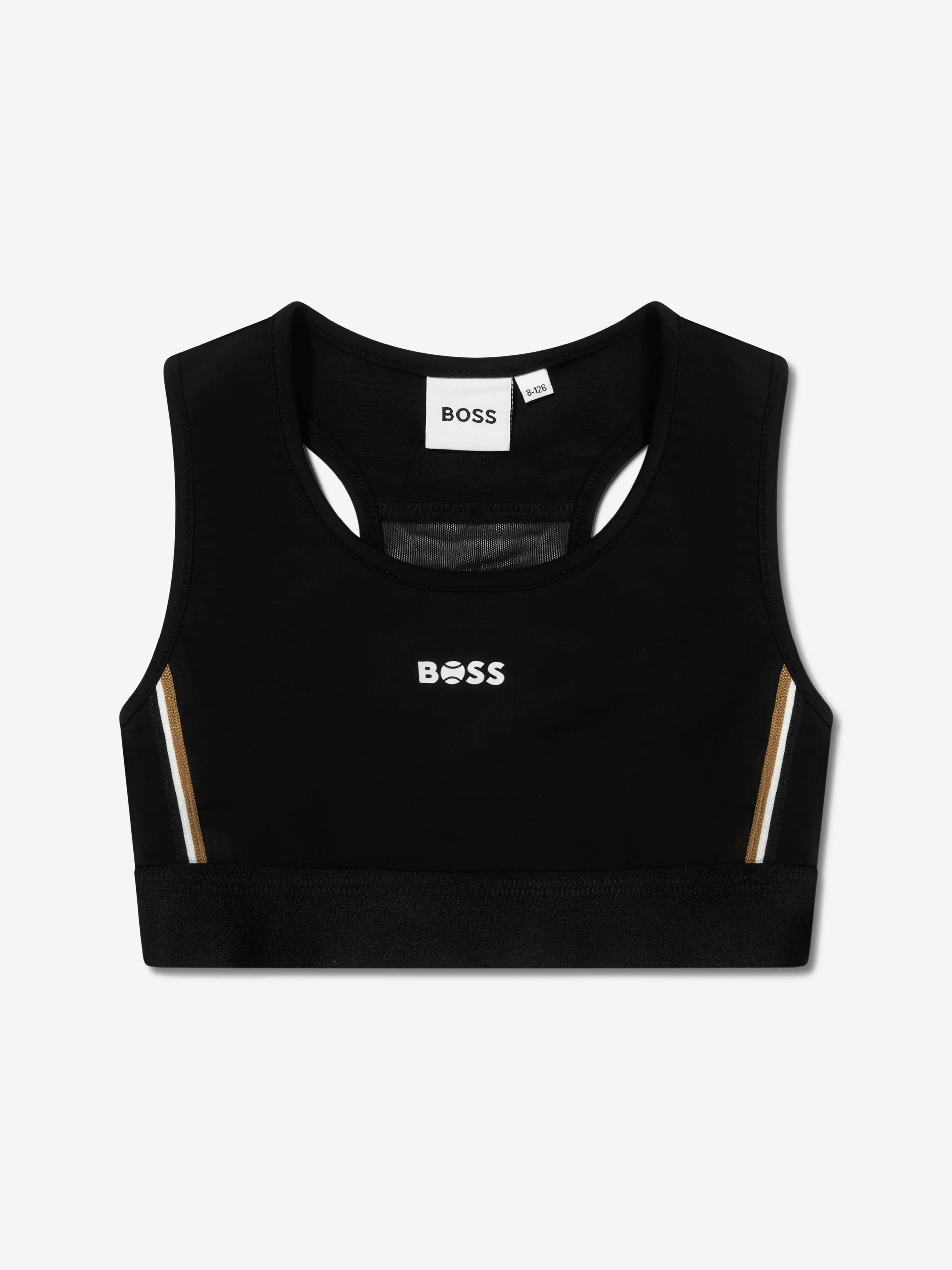 BOSS Girls Logo Sports Top In Black