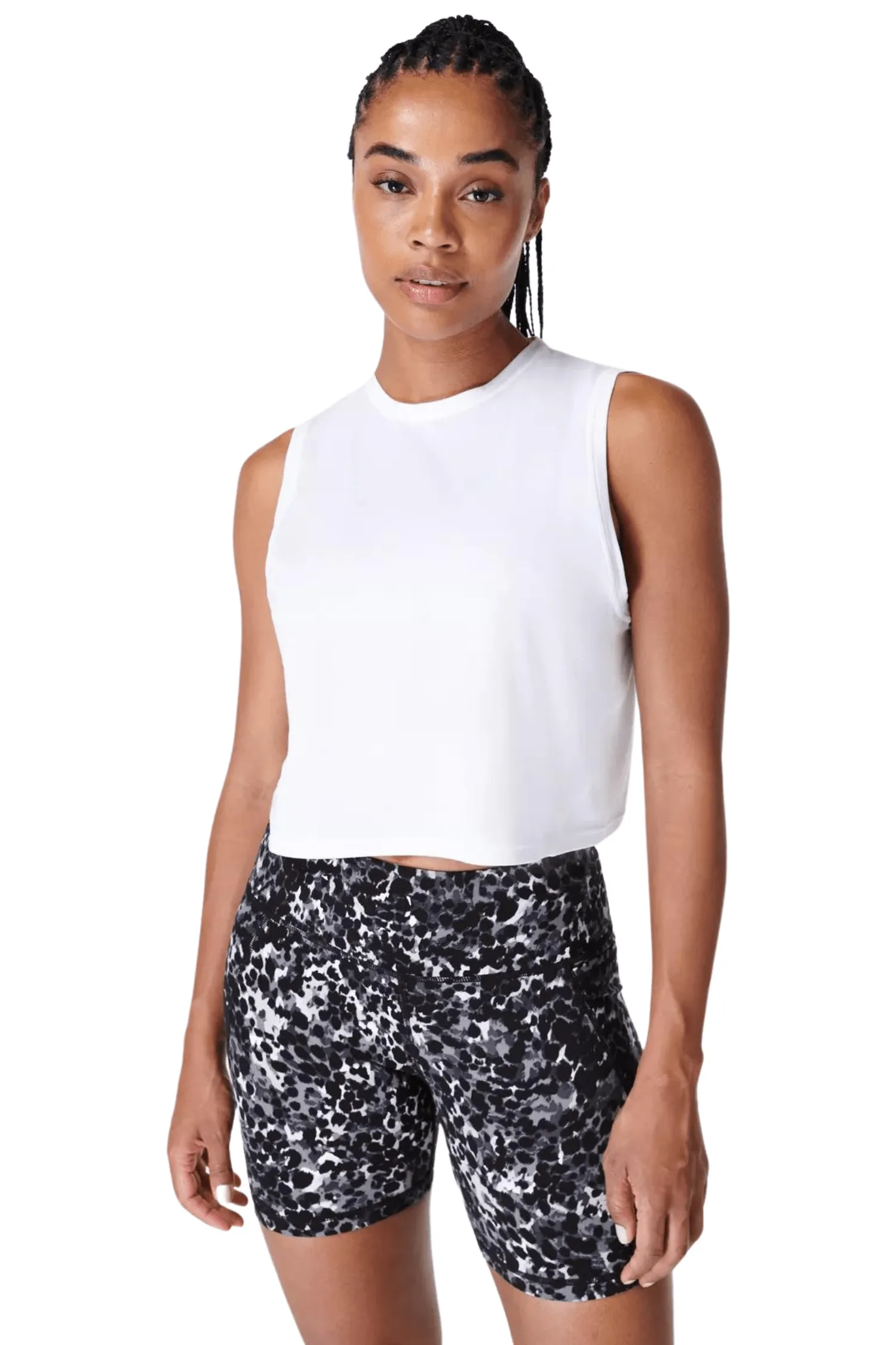 Breathe Easy Crop Muscle Tank