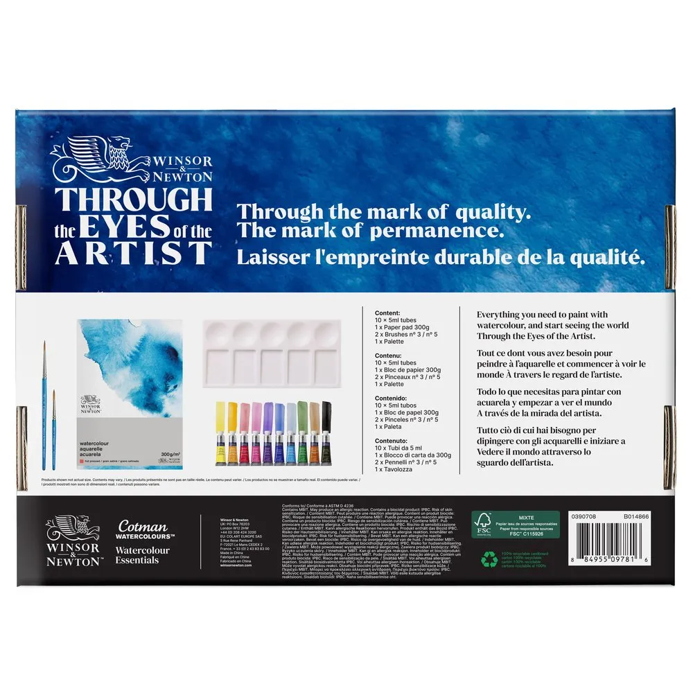 Cotman Watercolour Essentials 14pc Set