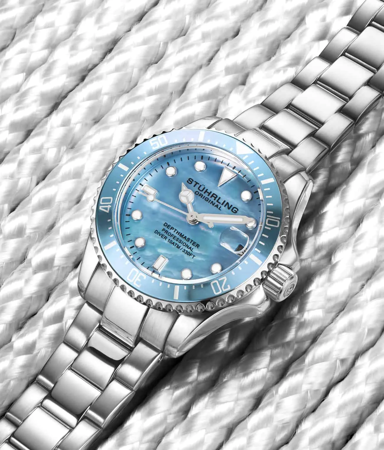 Depthmaster 3950L.3 Quartz 32mm Fashion with Lily Polished Bangle, Lara Snake Chain Bracelet and Studs
