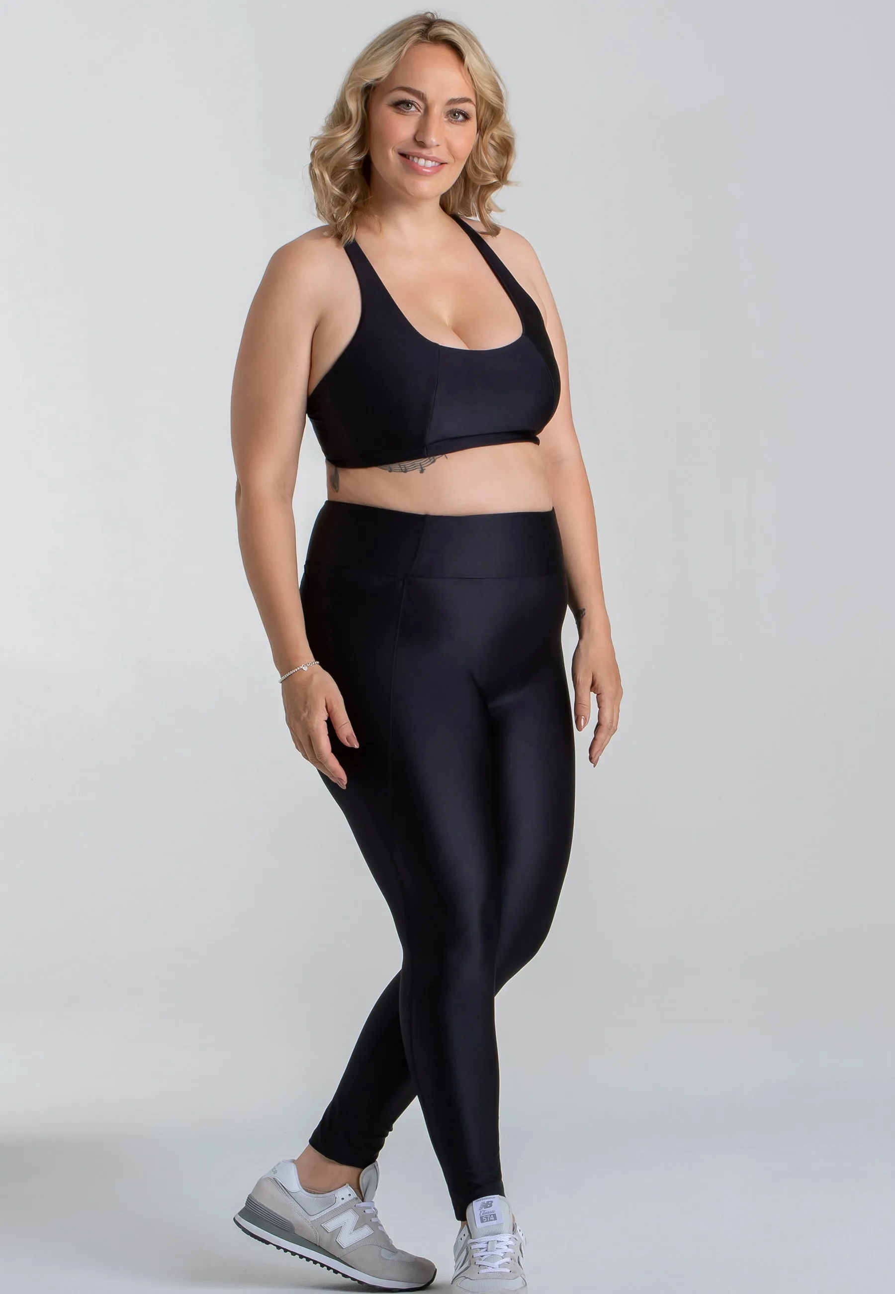 Force BH & Stretch Leggings Set - Liquid Black