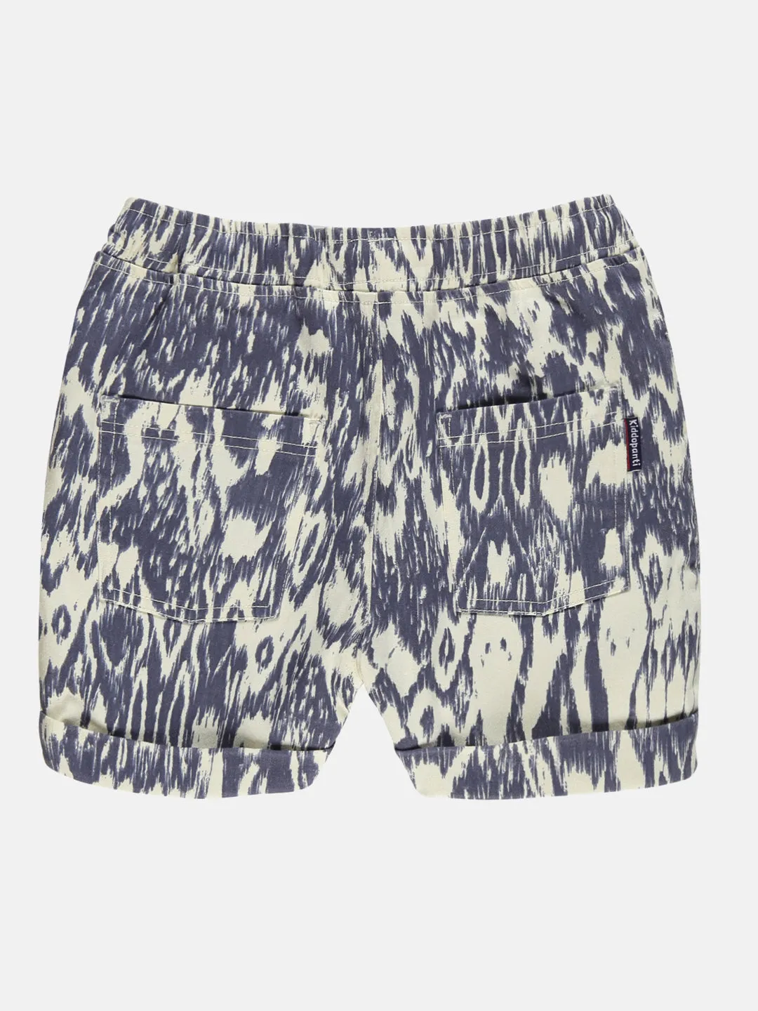 Girls Printed Raglan Sleeve Tee & Basic Roll up Hot Short Set