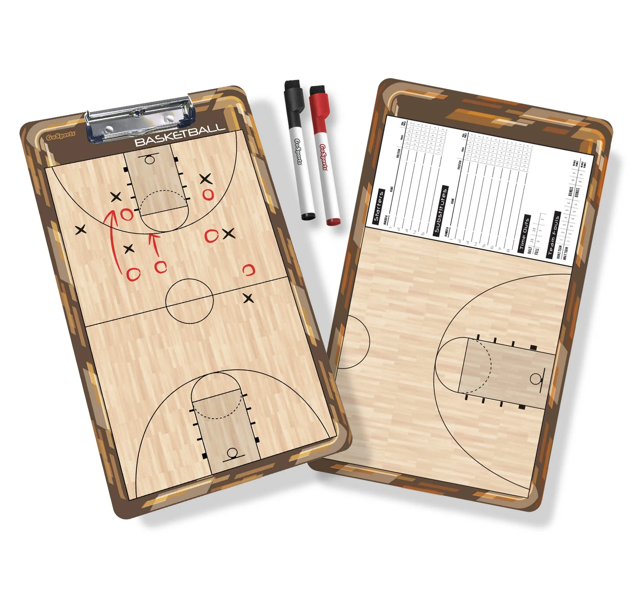 GoSports Basketball Coaches Dry-Erase Clipboards
