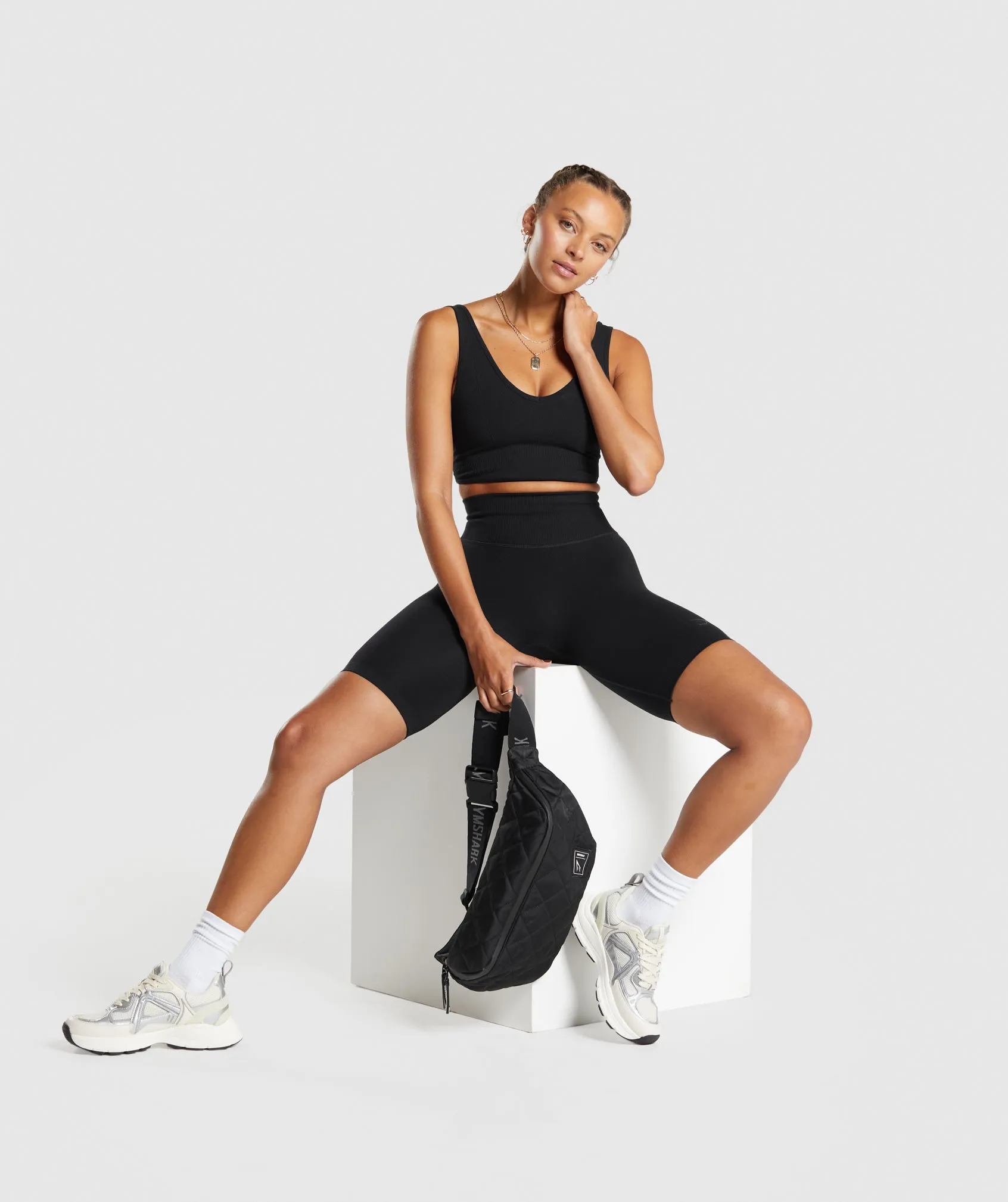 Gymshark Rest Day Seamless Bralette - Black