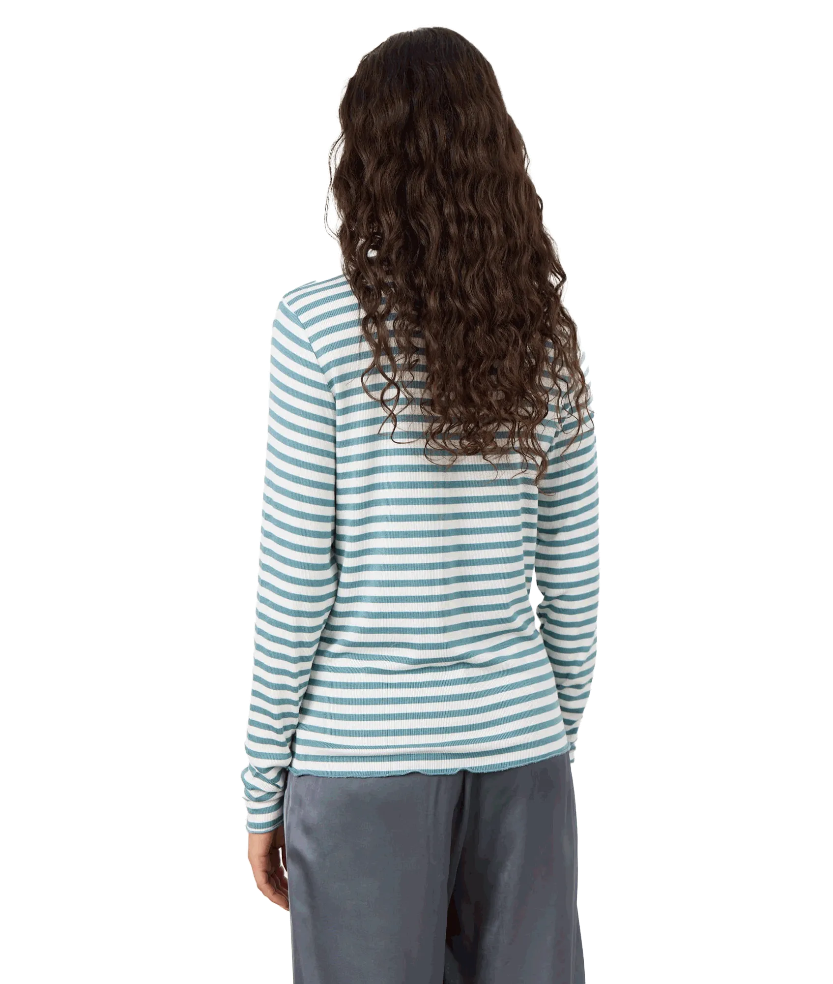 Ika Striped Top - Blue