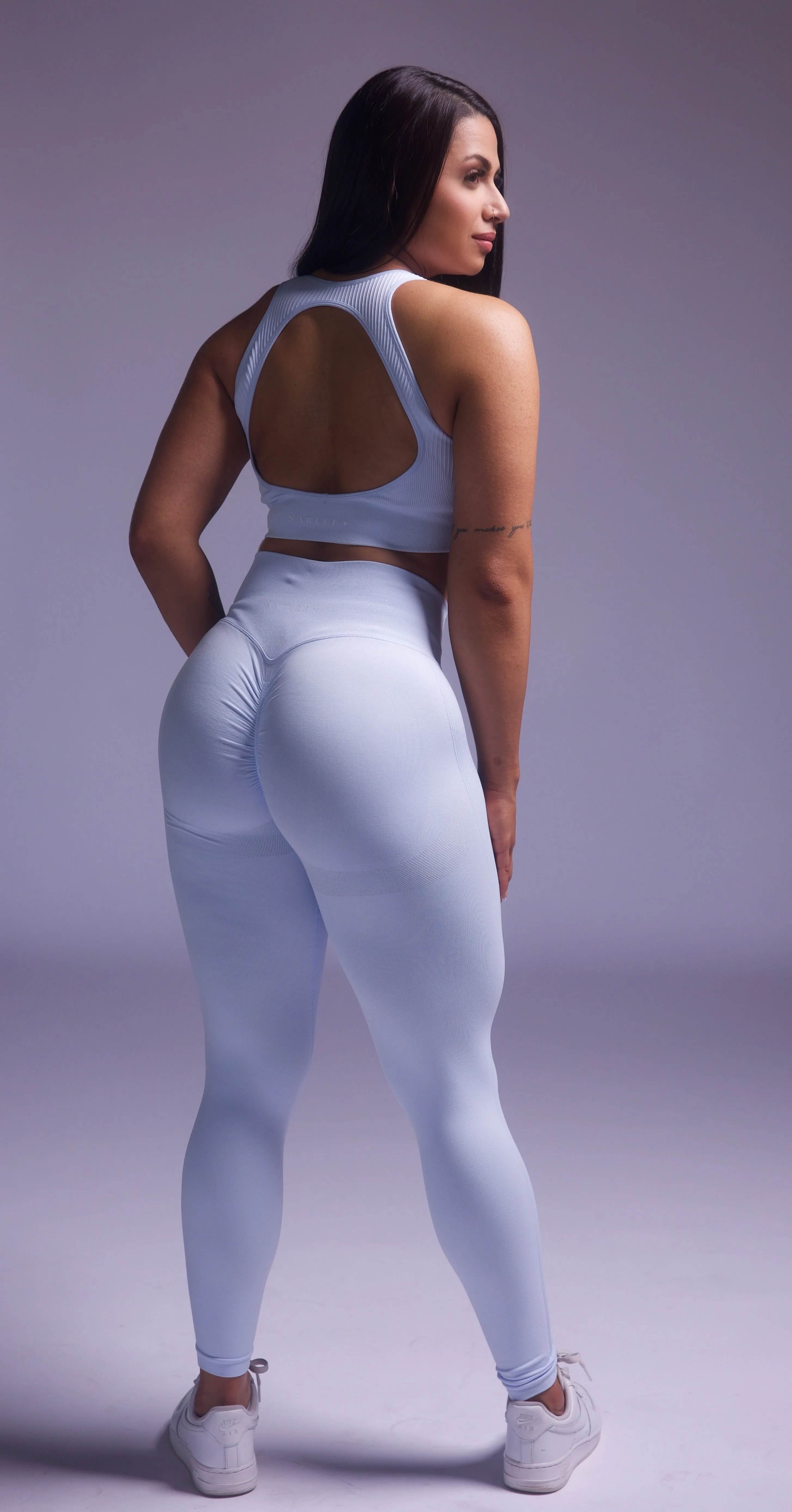 Infinity Seamless Leggings Light Blue