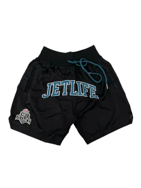 Jet Life "2nd ROUND" BASKETBALL SHORTS (BLACK/BLUE)