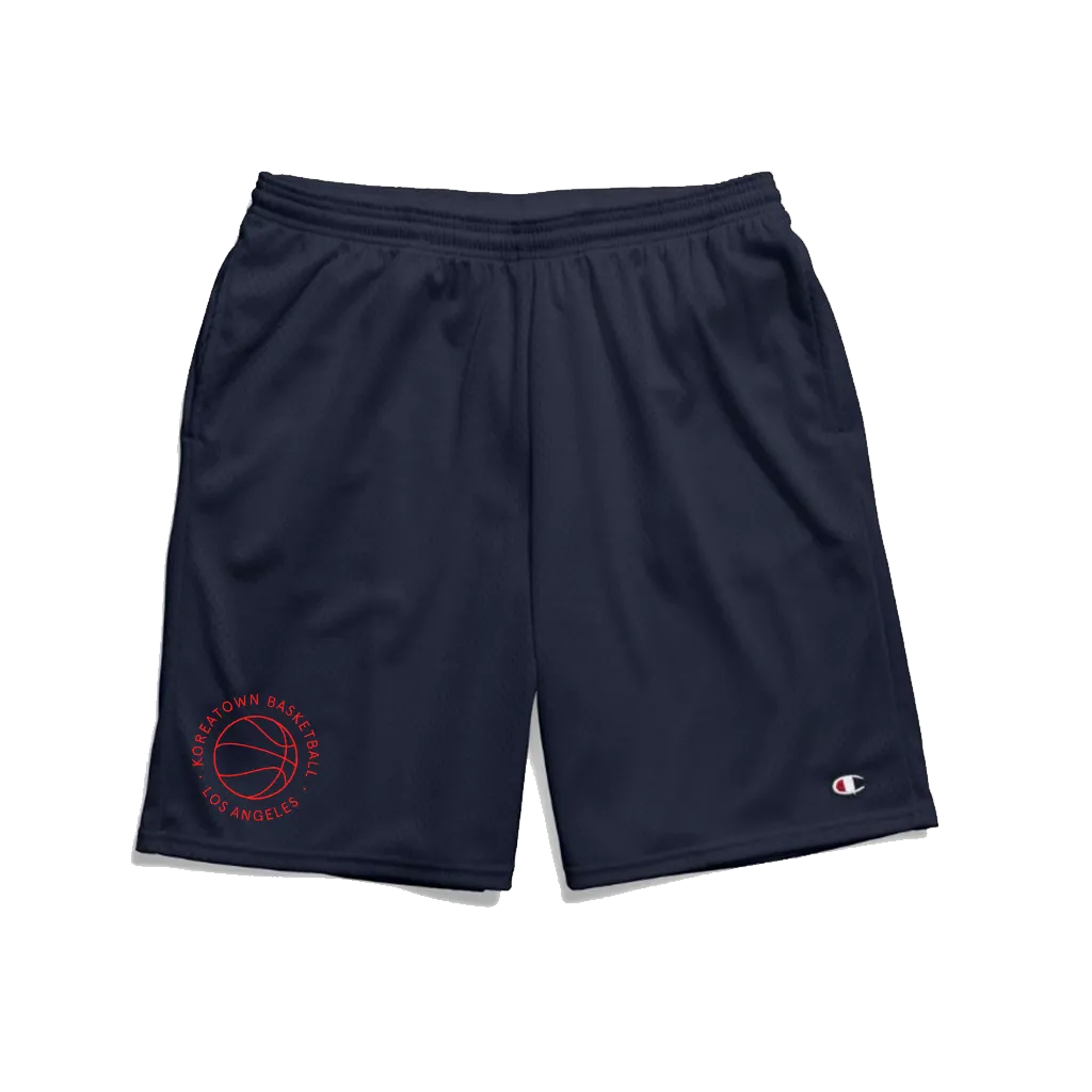 KOREATOWN BASKETBALL NAVY MESH SHORTS