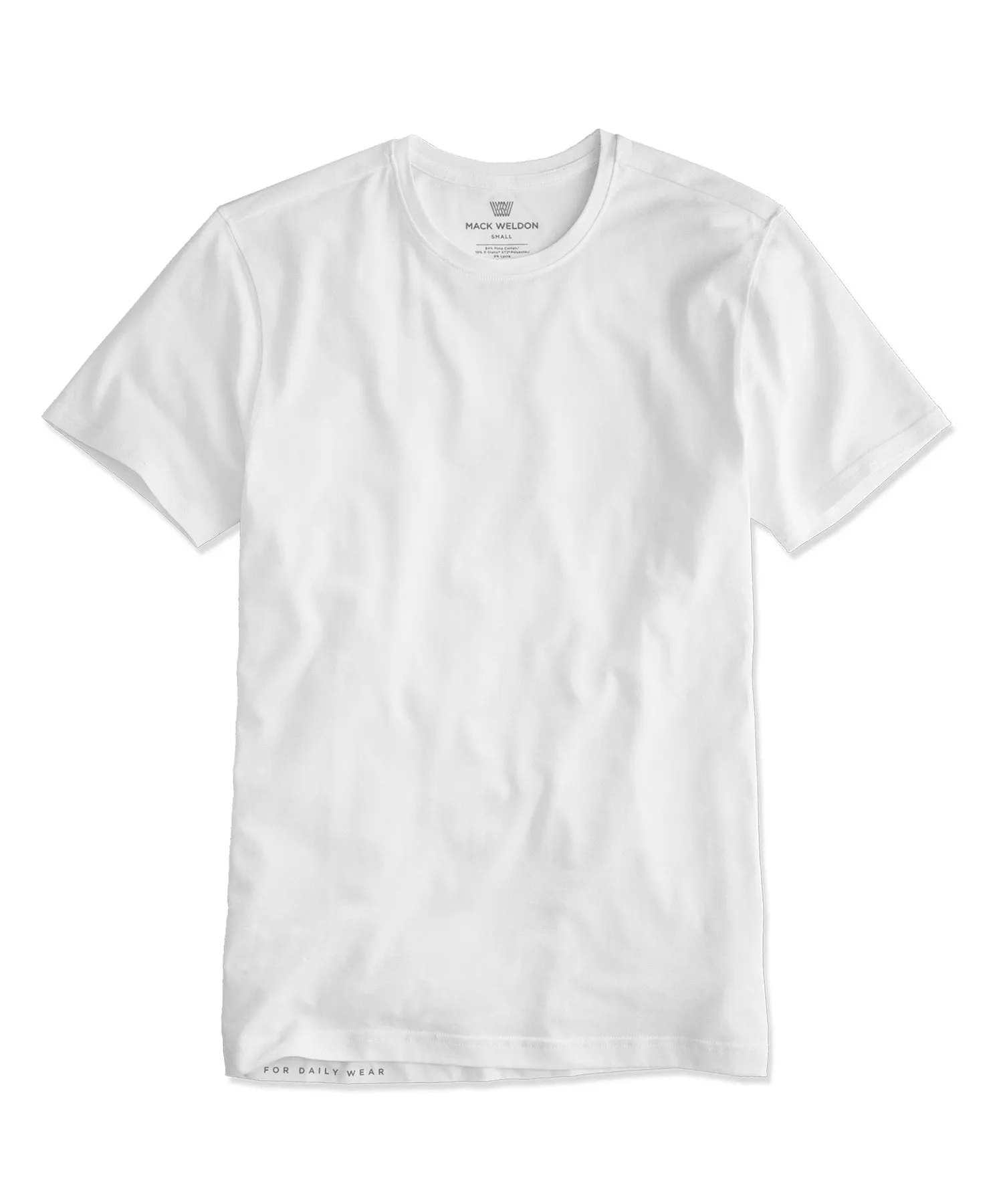 Mack Weldon Silver Crew Undershirt in Bright White