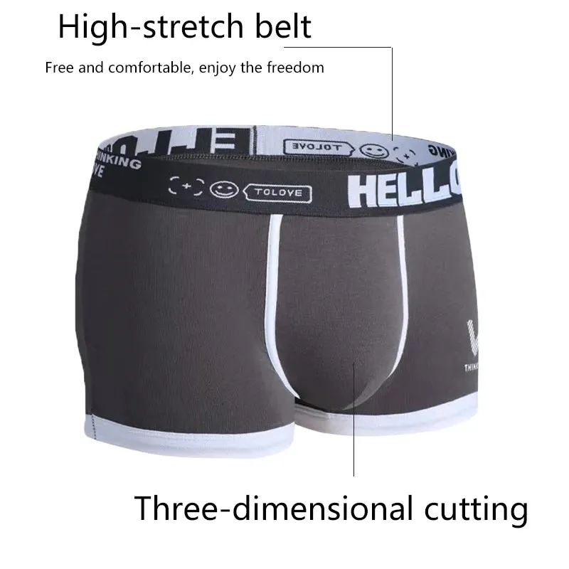 Men's Cotton Boxer Shorts: XL-3XL, Breathable and Soft, Fashion Sports Underwear
