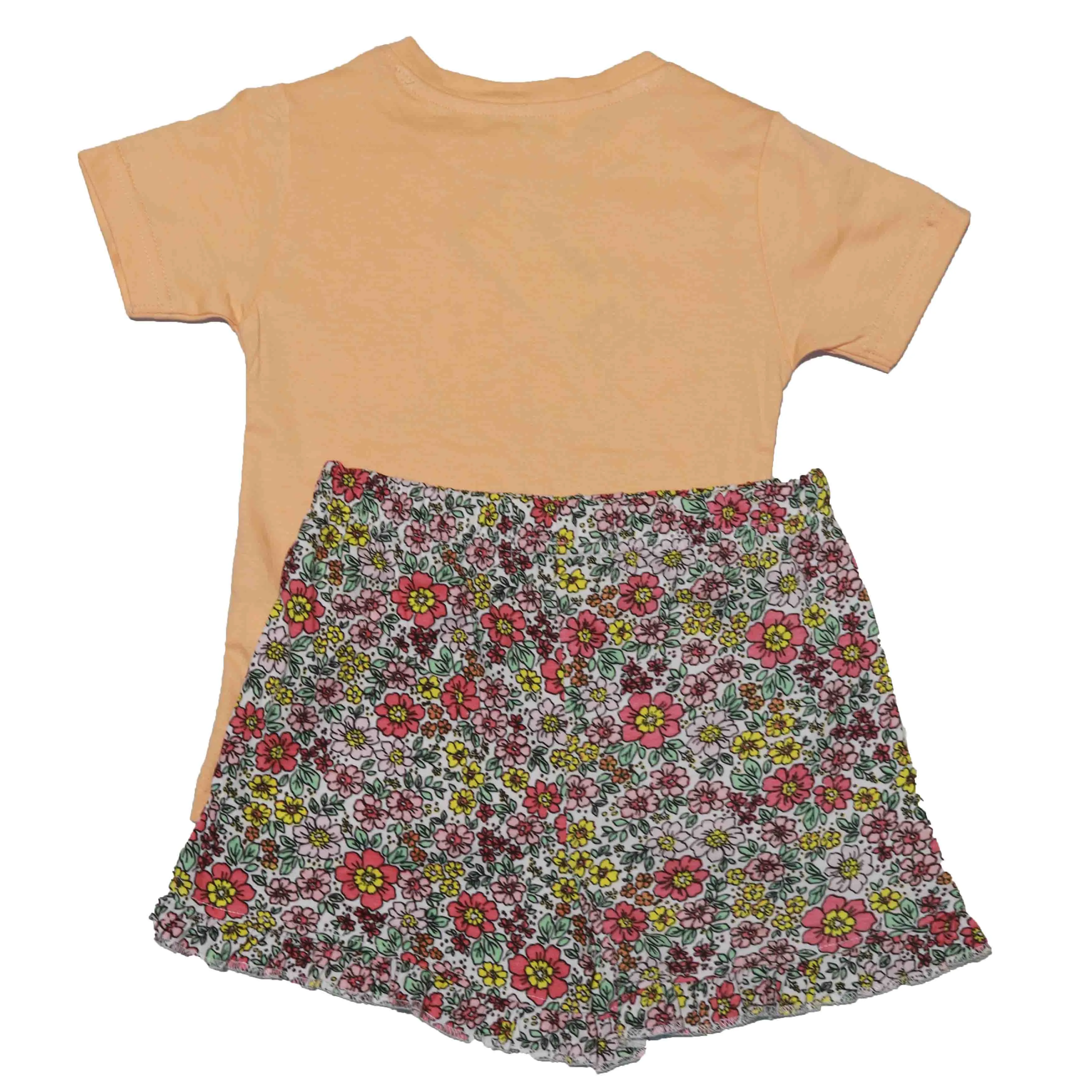 Peach Print Pyjama Sets