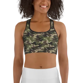 Pink and Camo Sports bra