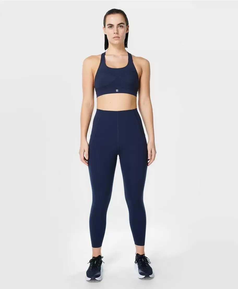 Power Medium Impact Sports Bra Sb8993 Navy-Blue