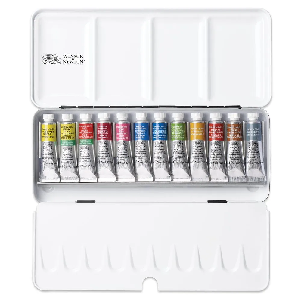 Professional Watercolour Tube Travel Tin - 12 Tubes