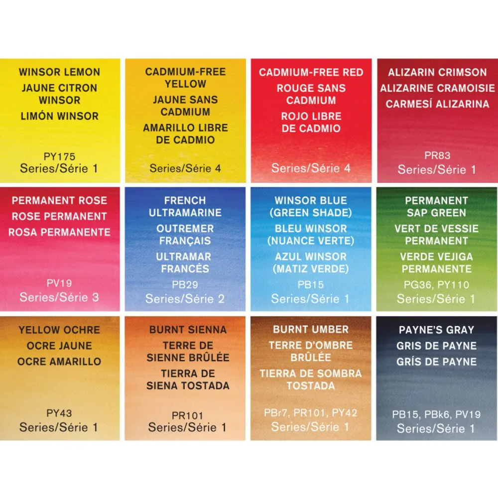 Professional Watercolour Tube Travel Tin - 12 Tubes