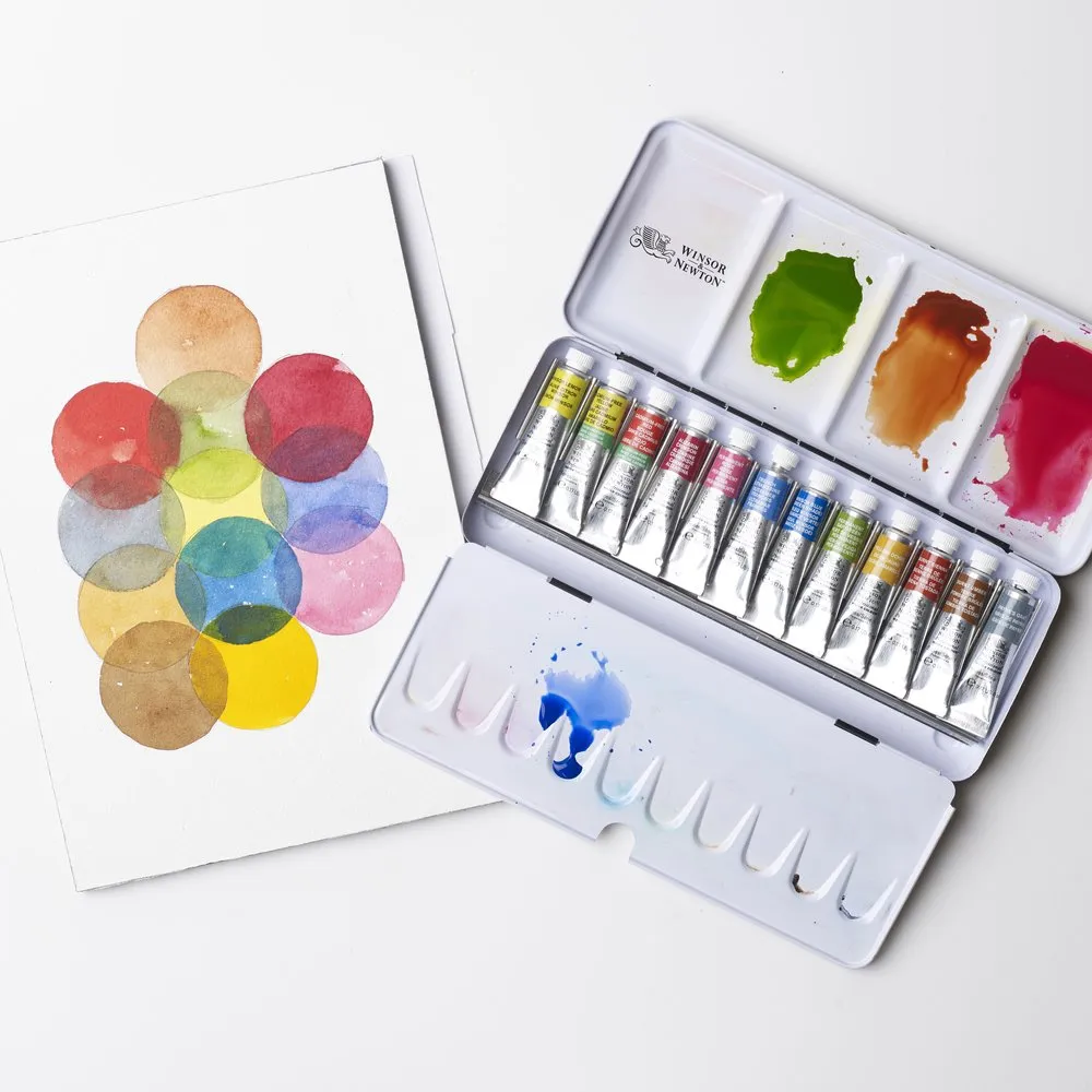 Professional Watercolour Tube Travel Tin - 12 Tubes