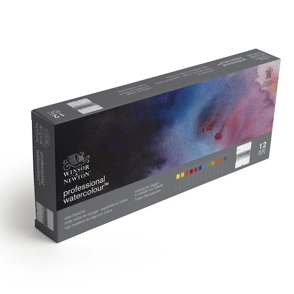 Professional Watercolour Tube Travel Tin - 12 Tubes