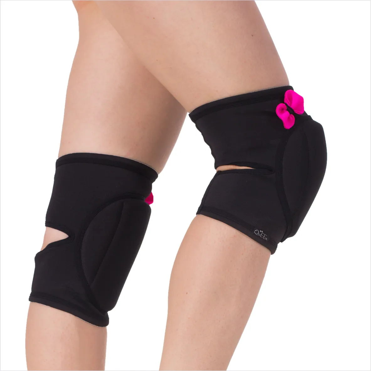 Queen Wear "Black Pretty Pink" Classic Knee Pads