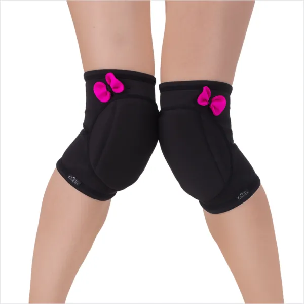 Queen Wear "Black Pretty Pink" Classic Knee Pads
