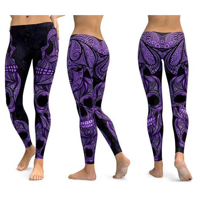 Skull Yoga Pants