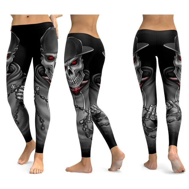 Skull Yoga Pants