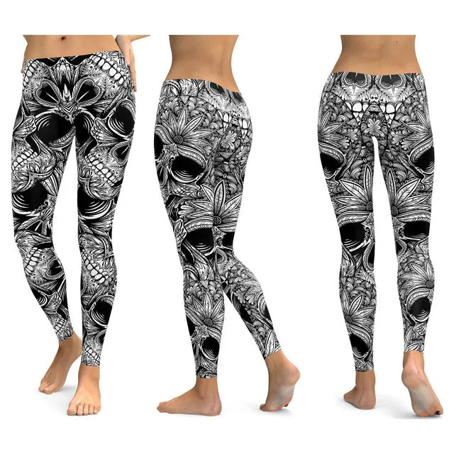 Skull Yoga Pants
