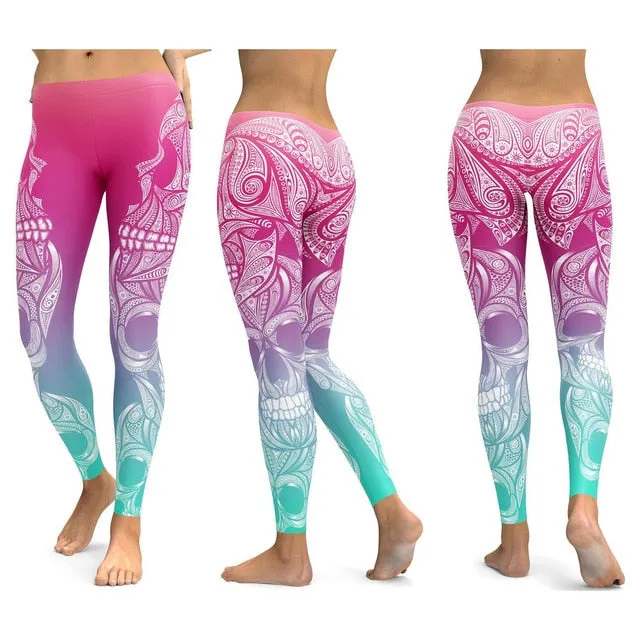 Skull Yoga Pants