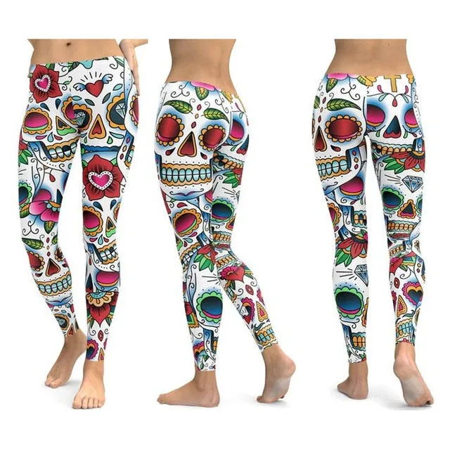 Skull Yoga Pants