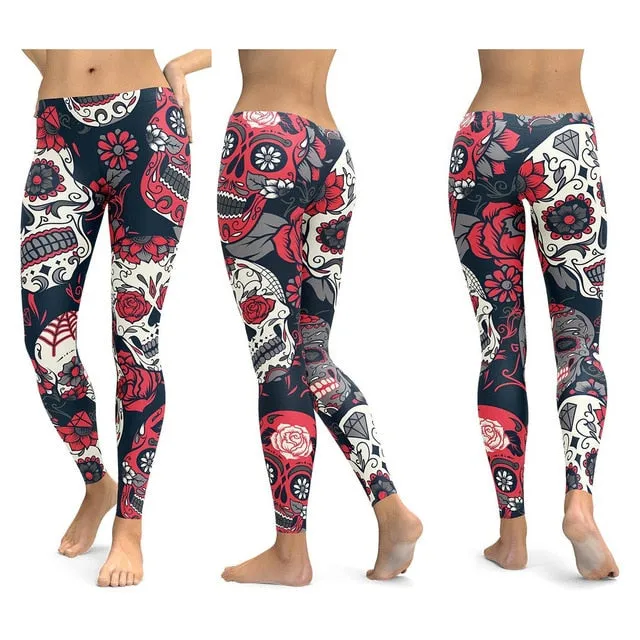 Skull Yoga Pants