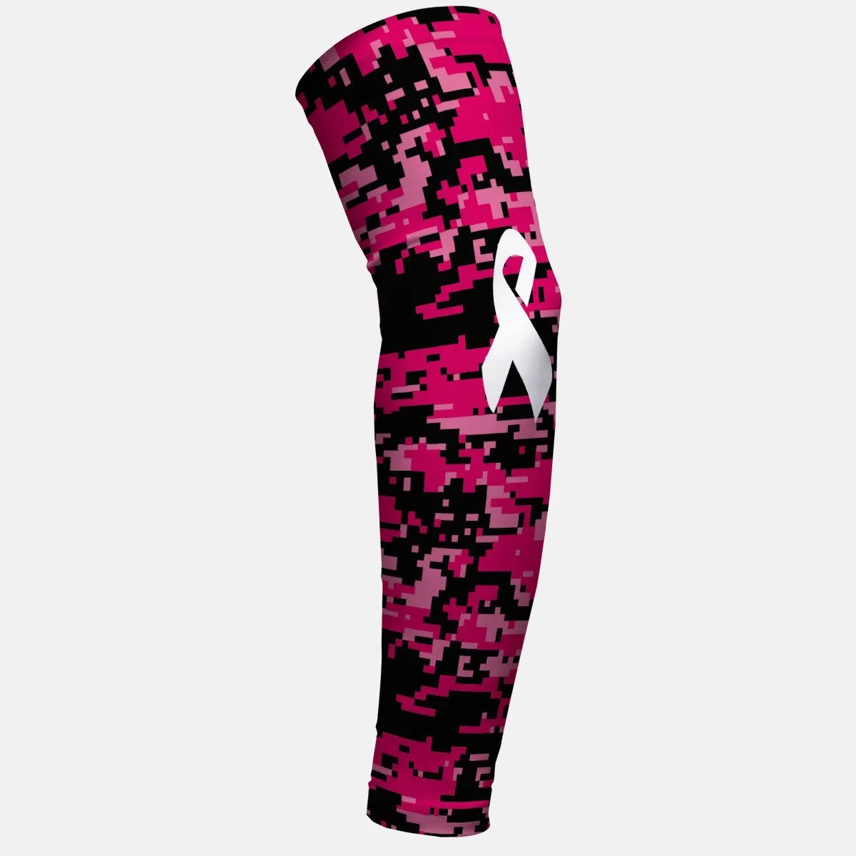 Sleefs BCA Pink Ribbon Digital Camo Black Ribbon Arm Sleeve