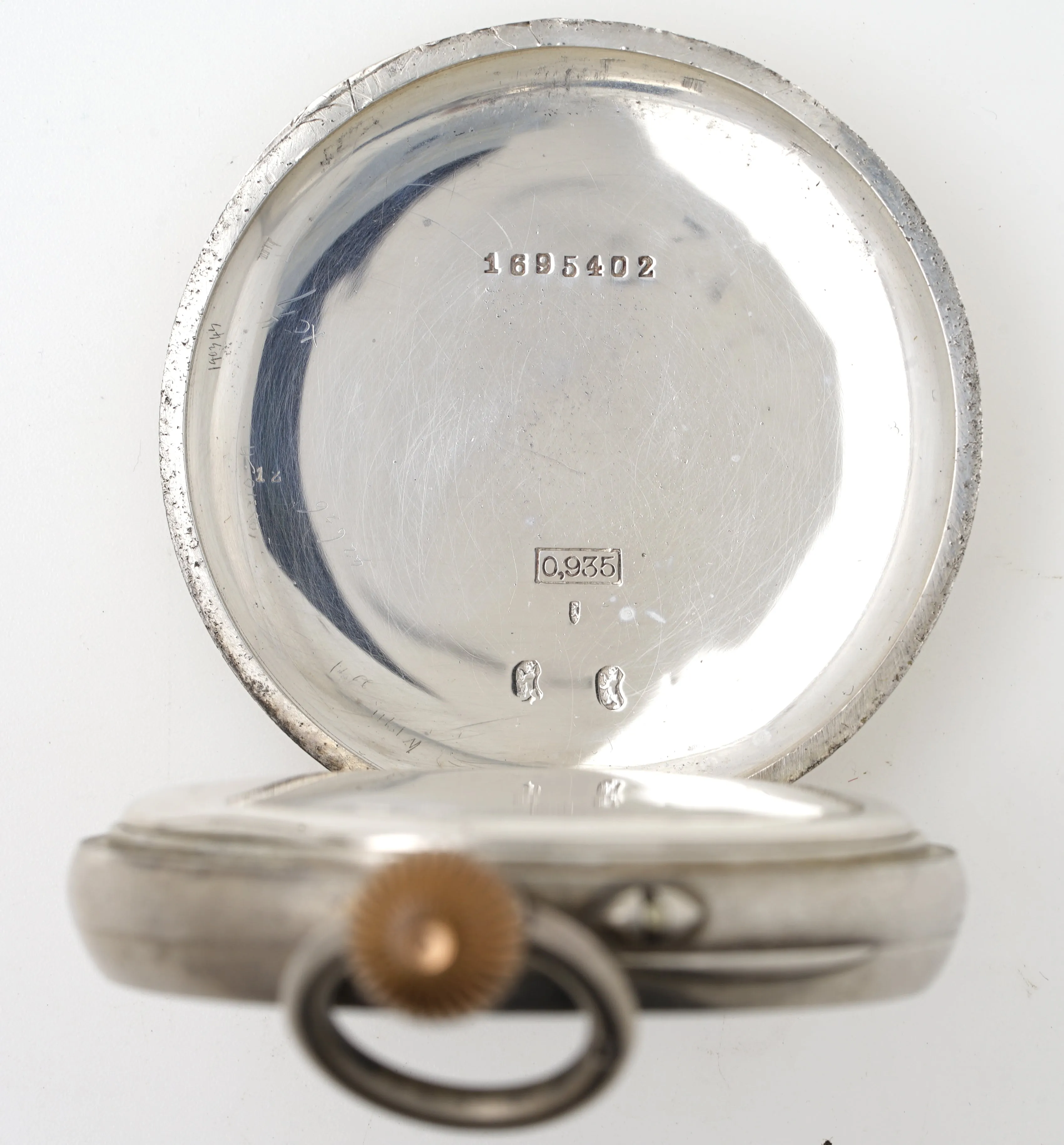 SMITHS EARLY S SMITH & SON LONGINES SILVER OPEN FACED POCKET WATCH 1904